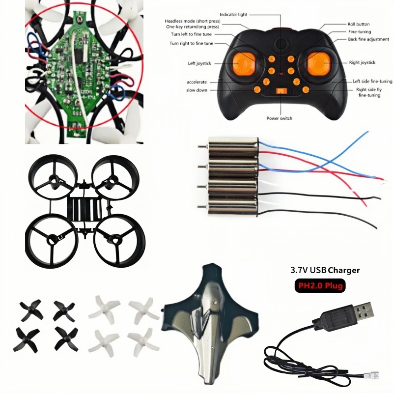 Drone Battery Adapter - 완벽한 DIY 드론 키트 2.4G 6축