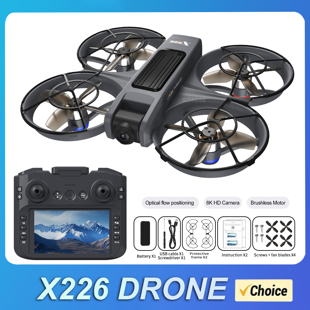 NEW X226 RC 드론 2.4G 5G WIFI 4K - Drone Controller Screen 리뷰 및 가격