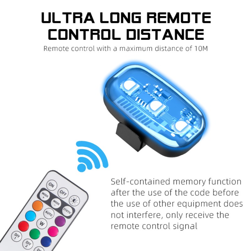 드론 오토바이 RGB LED 스트로브 라이트, 리모컨  - Drone Strobe Light 리뷰 및 가격