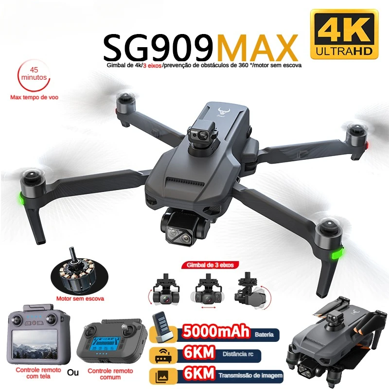 ZLL SG909 SG909MAX 전문 드론 4K 카메 - Drone Controller Screen 리뷰 및 가격